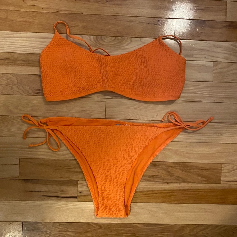 NWT orange holister bikini